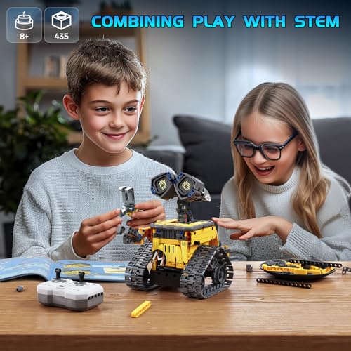 Sillbird Kit de construcción de robot con control remoto para niños de 8 a 14 años, juguete técnico de robótica de codificación STEM, regalos creativos de cumpleaños para niños, modelos 5 en 1