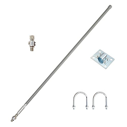 LoRa Antena 915MHz Kit 8dBi Ganancia al aire libre Omni-Direction HNT Miner Antena 3.6 ft Helium Hotspot Antena