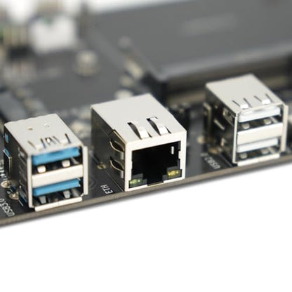LattePanda Kit de evaluación de módulo de cómputo Mu-Micro x86 con procesador Intel N100 de hasta 3.4 GHz, 8 GB LPDDR5 RAM, 64 GB eMMC, pantalla triple 4K/USB 3.2/PCIe 3.0/SATA 3.0 para diseño de
