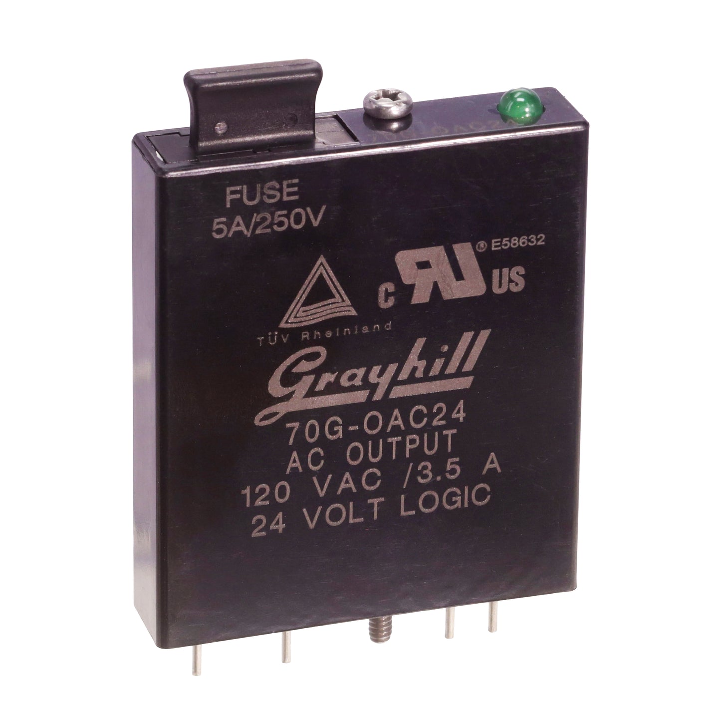 Grayhill Inc. 70G-OAC24 70 Módulo de salida de CA Negro