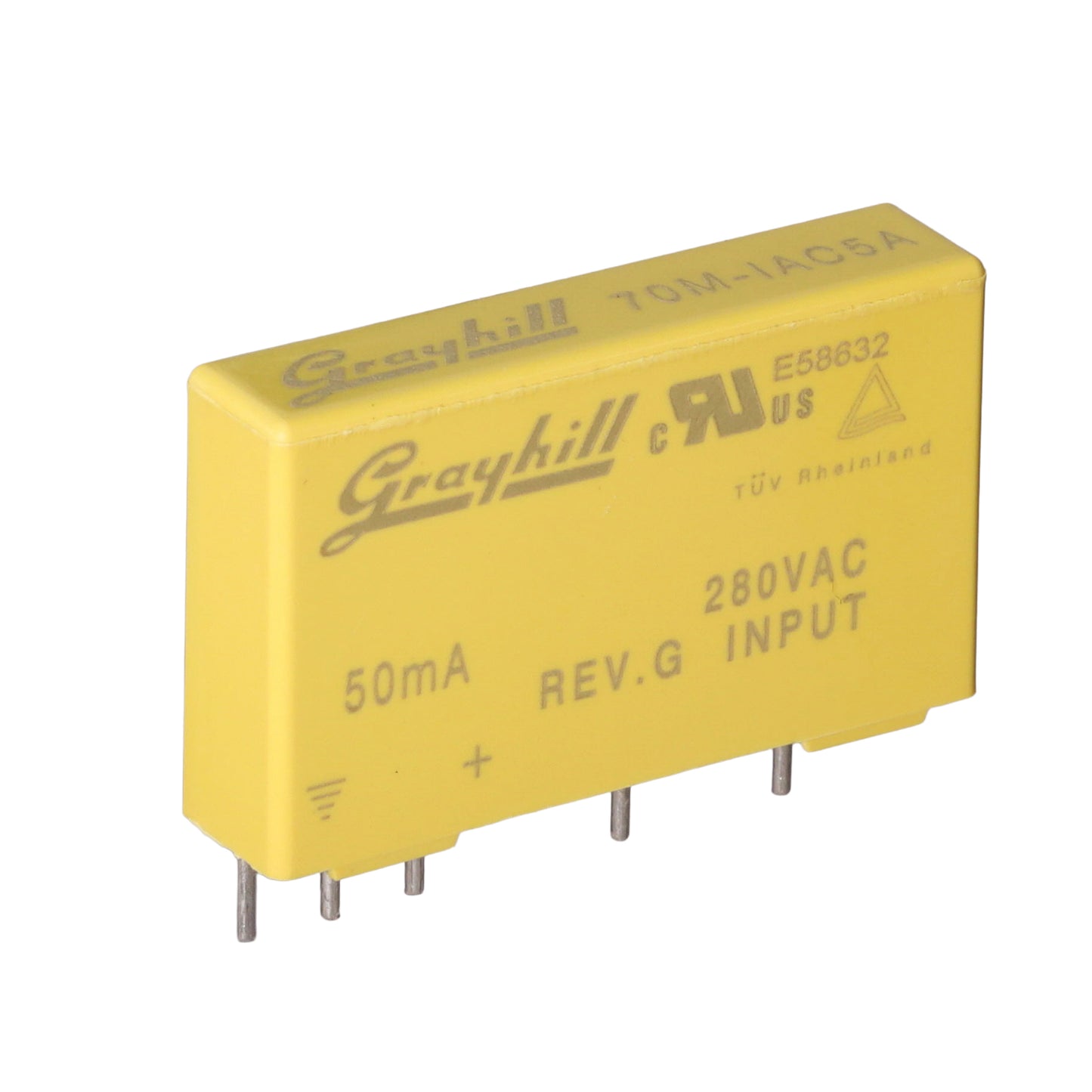 Grayhill Inc. 70M-IAC5A 70 Módulo de entrada de CA Amarillo