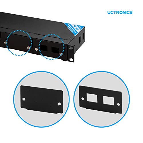 UCTRONICS - Carcasa completa para Raspberry Pi 2.0 con funcionalidad PoE, montaje en rack frontal extraíble de 19 pulgadas con tornillos cautivos, soporta hasta 5 RPis, compatible con Raspberry Pi 4B,