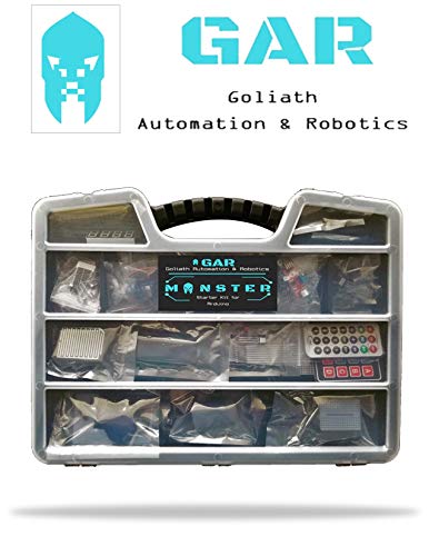 GAR Monster Starter Kit para Arduino Uno Mega Nano, juego completo avanzado, ESP32, ESP8266, 25 módulos de sensor, Bluetooth WiFi Ethernet para proyectos de robótica STEM