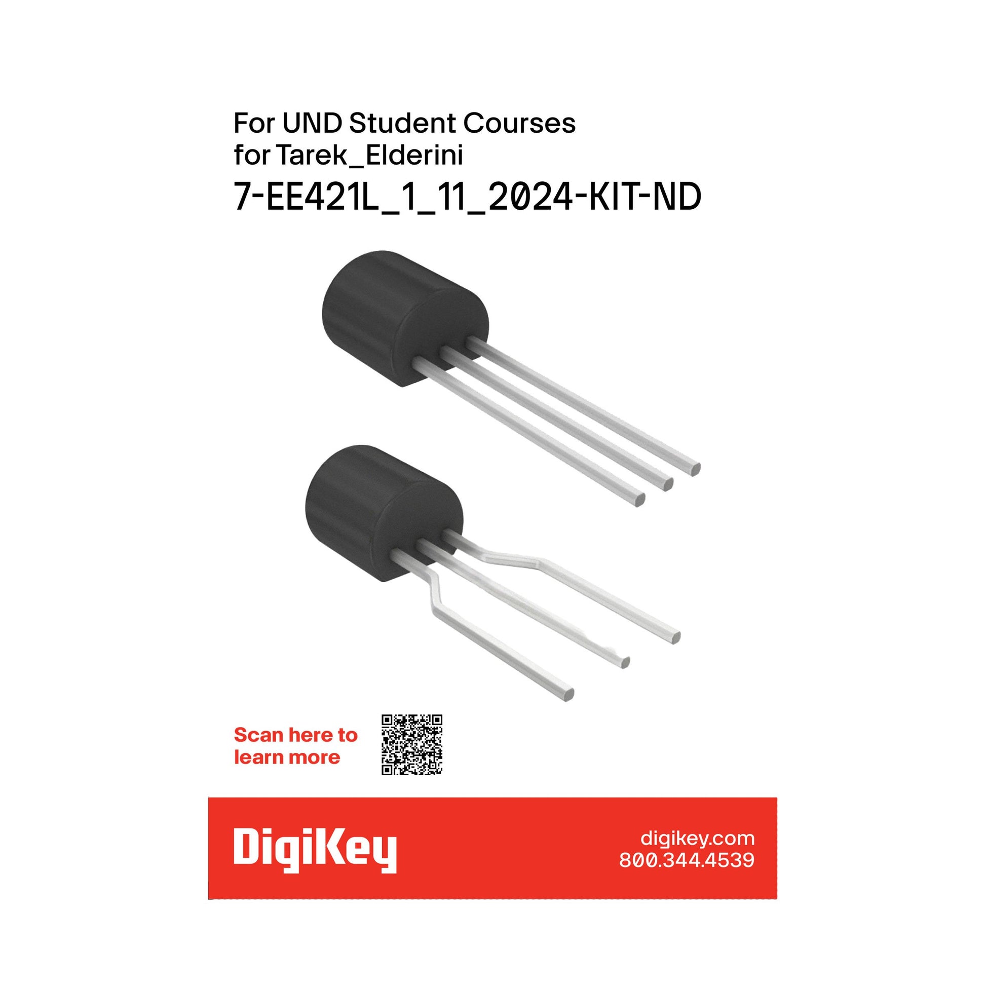 DigiKey Kit (VA) EE421L_1_11 - RESISTOR KIT 1-1M 1/4W 365PCS