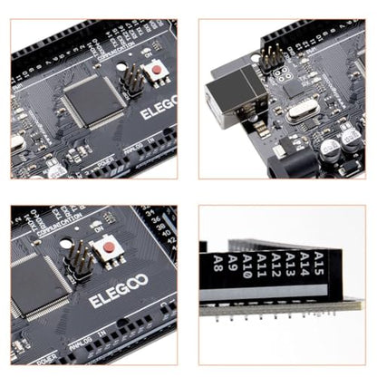 ELEGOO MEGA R3 Board ATmega 2560 + cable USB compatible con Arduino IDE Projects RoHS