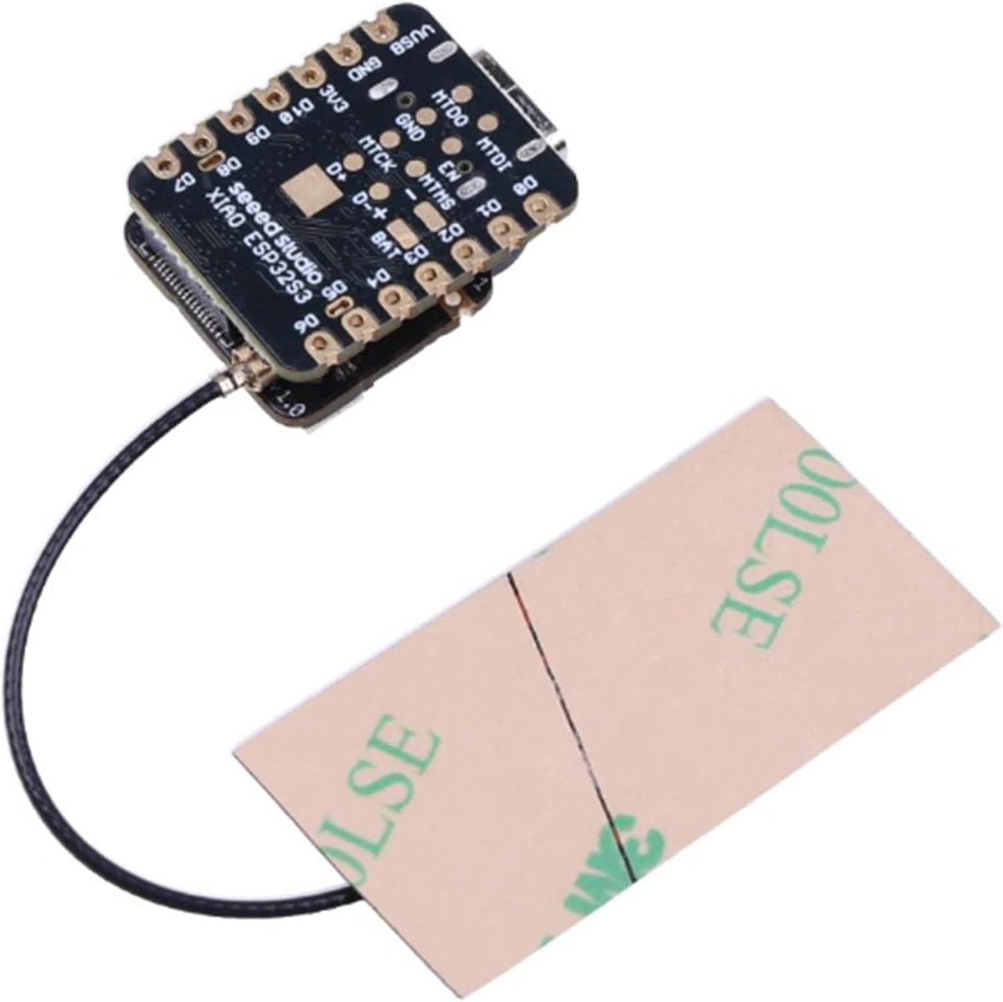 Seeed Studio XIAO ESP32S3 Sense - Wi-Fi de 2.4 GHz, BLE 5.0, sensor de cámara OV2640, micrófono digital, carga de batería compatible (1 unidad)
