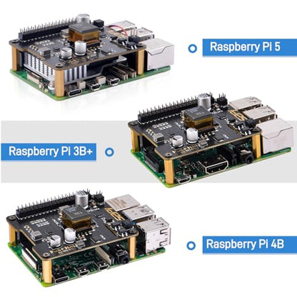 GeeekPi P30 PoE+ HAT para Raspberry Pi 5, con enfriador activo oficial Pi 5
