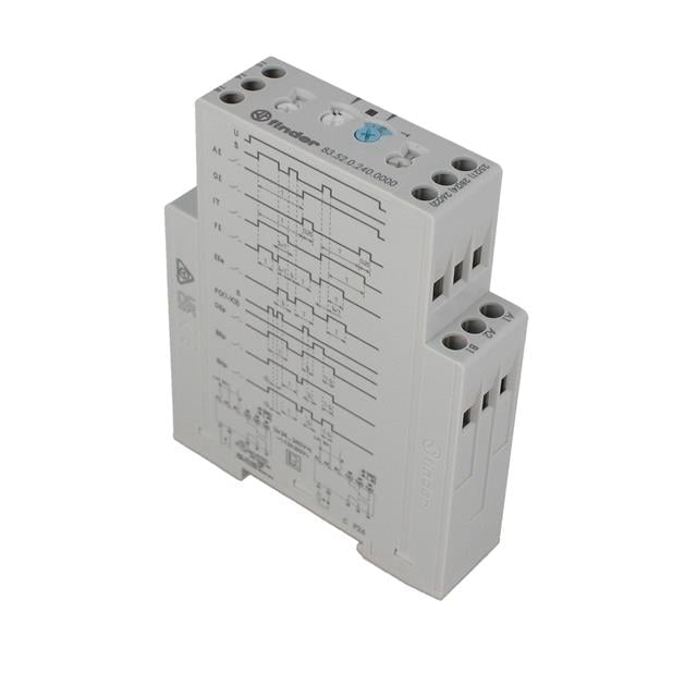 Finder Relays, Inc. 83.52.0.240.0000 83 Riel DIN Relé mecánico 0.05 seg ~ 240 h 12A a 250VCA