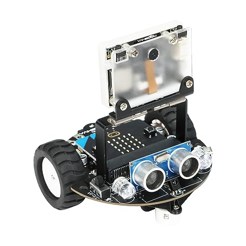 Yahboom Kit robótico de juguete para estudiantes de Microbit Programación Visual Autónoma Conducción Programación Smart Robot Kit Proyectos STEM para niños Aprender a codificar Inteligente y Educativo