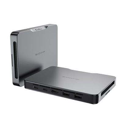 Khadas Mind 2 Mini PC - Intel Core Ultra 5 125H (14 núcleos, 18 hilos, hasta 4.5GHz) - 16GB LPDDR5+512GB SSD PC de escritorio portátil con gráficos HD y creación de IA | BT 5.3 | 4K/8K UHD | Windows