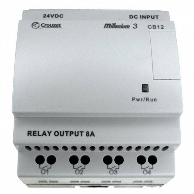 Crouzet 88970021 Millenium 3, CB12 CONTROL LOGIC 8 IN 4 OUT 24V 8 - Digital (4), Analog/Digital (4)
