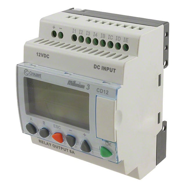 Crouzet 88970045 Millenium 3, CD12 CONTROL LOGIC 8 IN 4 OUT 12V 8 - Digital (4), Analog/Digital (4)