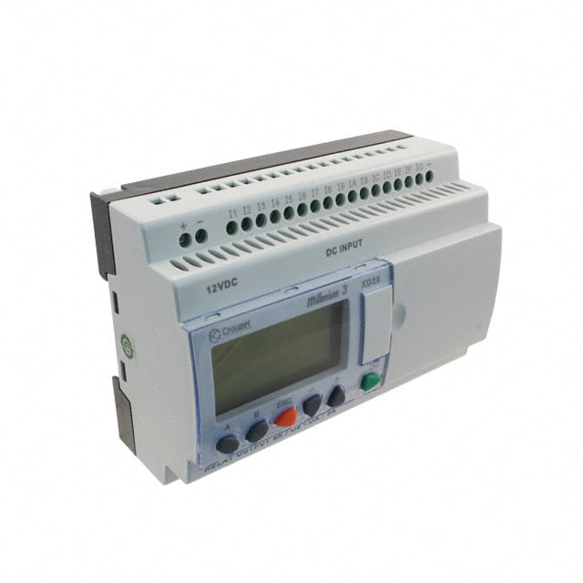 Crouzet 88970165 Millenium 3, XD26 CONTROL LOGIC 16 IN 10 OUT 12V 16 - Digital (10), Analog/Digital (6)