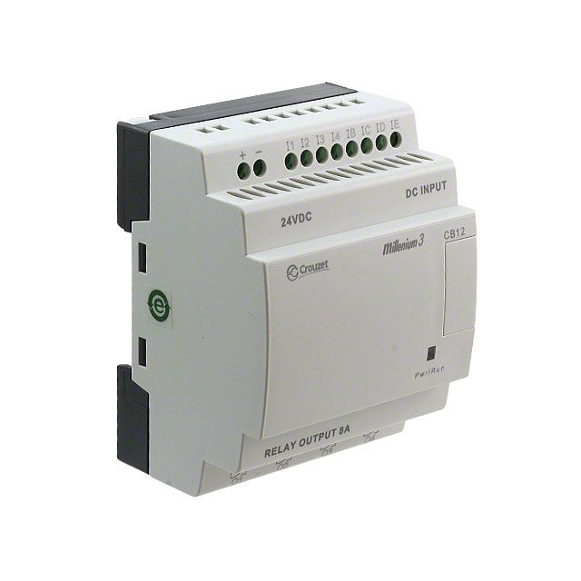 Crouzet 88974021 Millenium 3, CB12 CONTROL LOGIC 8 IN 4 OUT 24V 8 - Digital (4), Analog/Digital (4)