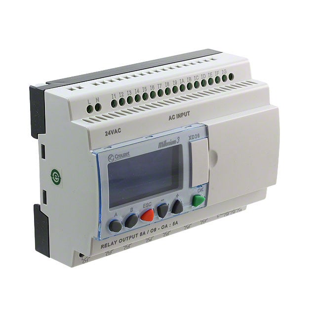 Crouzet 88974164 Millenium 3, XD26 CONTROL LOGIC 16 IN 10 OUT 24V 16 - Digital