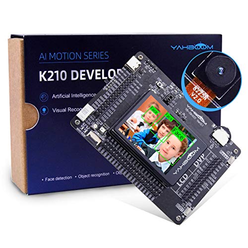 Yahboom Kit de desarrollador K210 con AI Vision RISC-V Cámara de reconocimiento facial Placa de desarrollo de robots Junta de expansión El comienzo del desarrollo visual
