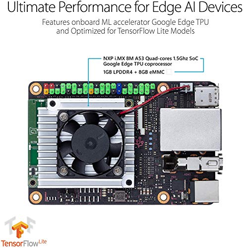 Tinker Edge T, Mismo SOM que Coral Dev Board,1GB RAM+8GB eMMC