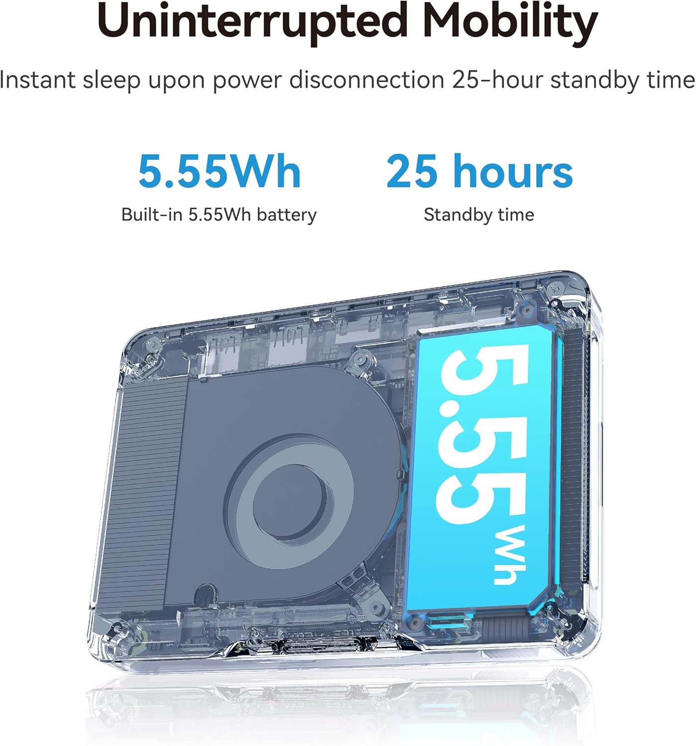 Khadas Mind 2 Mini PC - Intel Core Ultra 5 125H (14 núcleos, 18 hilos, hasta 4.5GHz) - 16GB LPDDR5+512GB SSD PC de escritorio portátil con gráficos HD y creación de IA | BT 5.3 | 4K/8K UHD | Windows