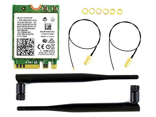 Wireless-AC8265 Dual Mode AC8265 Módulo NIC inalámbrico para Jetson Nano Developer Kit B01/A02, soporte 2.4GHz/5GHz 300Mbps/867Mbps Dual Band WiFi y Bluetooth 4.2