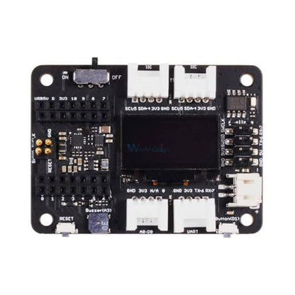 Seeeduino XIAO - Placa de expansión Plug and Play OLED, ranura para tarjeta RTC/SD, zumbador, botón de reinicio y pines SWD para Arduino