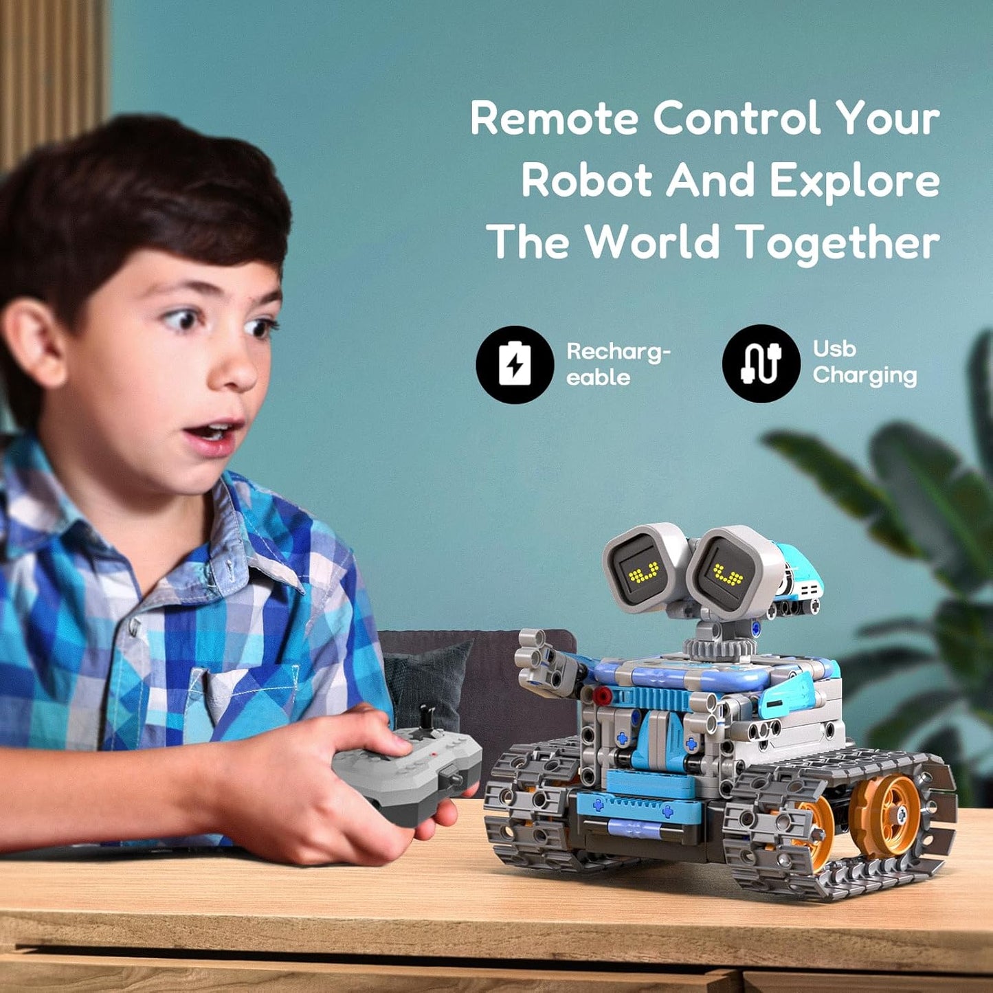 Sillbird Kit de construcción de robot con control remoto para niños de 8 a 14 años, juguete técnico de robótica de codificación STEM, regalos creativos de cumpleaños para niños, modelos 5 en 1