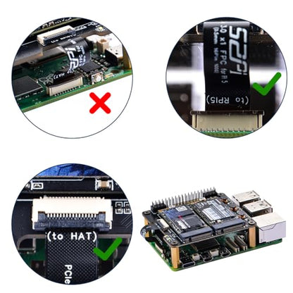 GeeekPi N20 Dual M.2 M-Key NVMe 2242 SSD HAT para Raspberry Pi 5