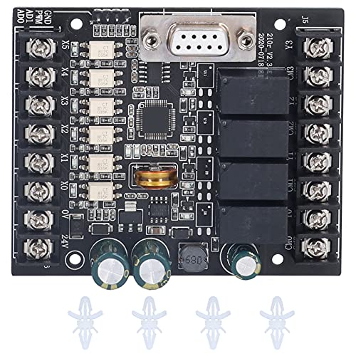 Tablero de control industrial del PLC de DC 24V 5A, controlador del PLC 4P WS2N-10M Placa de control industrial Módulo de salida analógica de la retransmisión del controlador programable