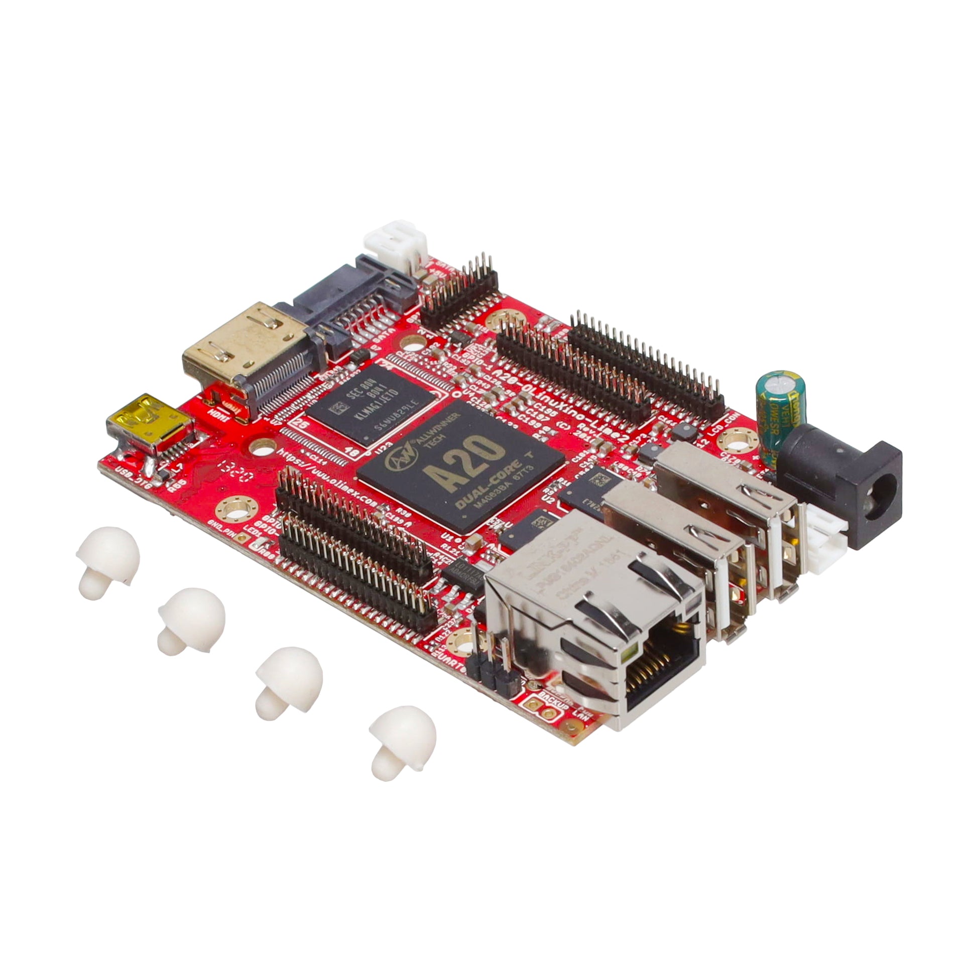 Olimex LTD A20-OLINUXINO-LIME2-E16GS16M OLinuXino - Allwinner A20 ARM Cortex-A7 1GHz 2