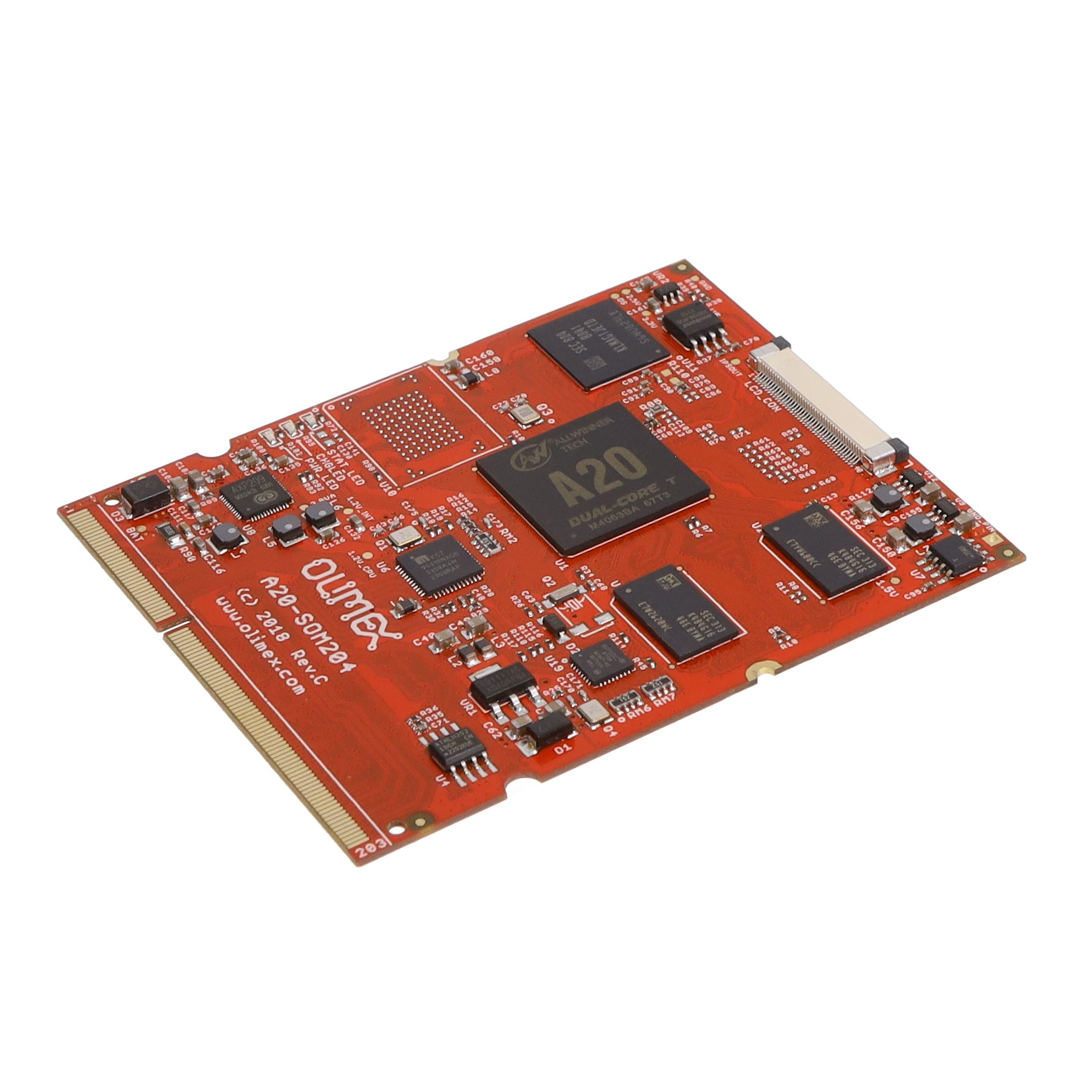 Olimex LTD A20-SOM204-1GS16ME16G-MC - MPU Core ARM® Cortex®-A7