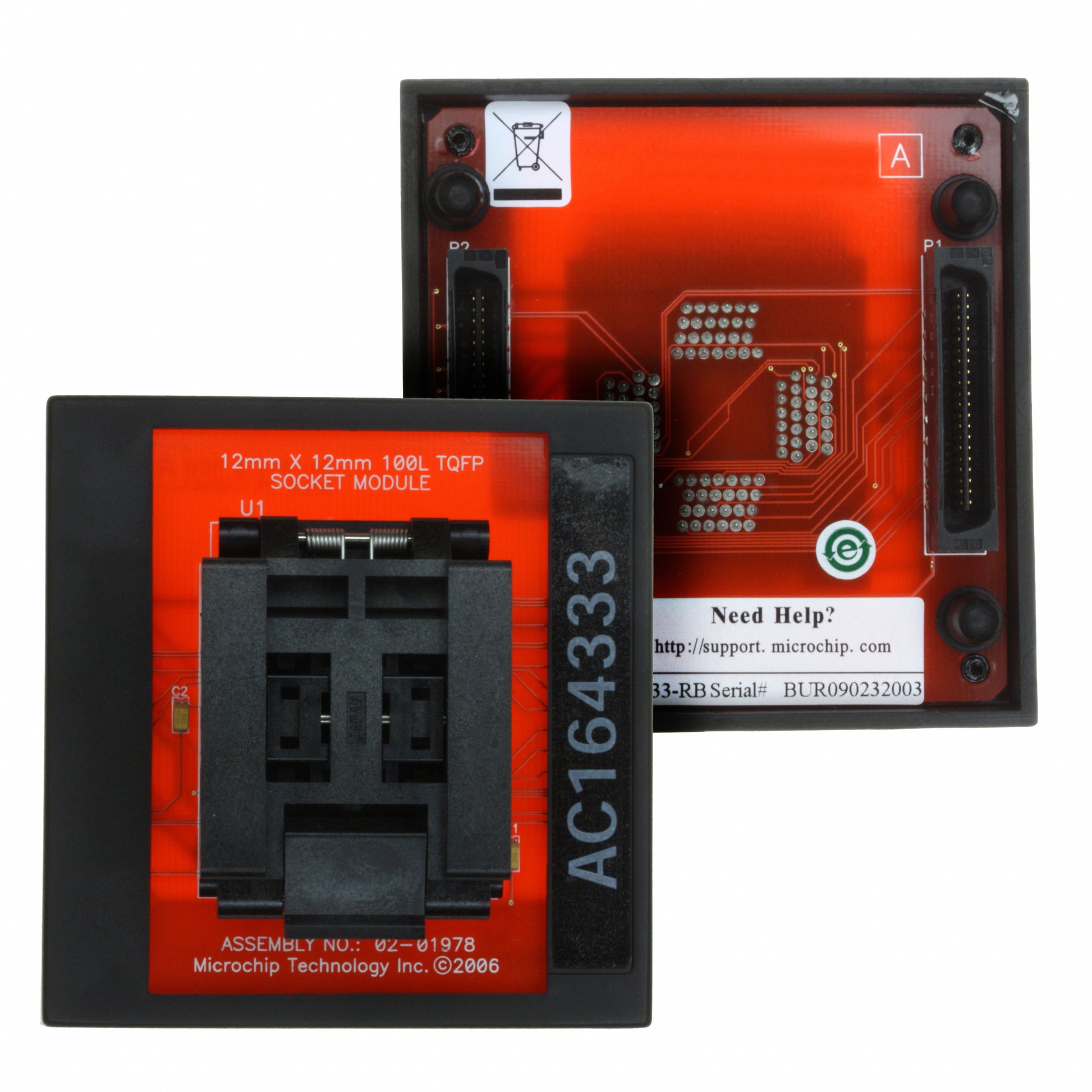Microchip Technology AC164333 - Socket Module - QFP MPLAB® PM3