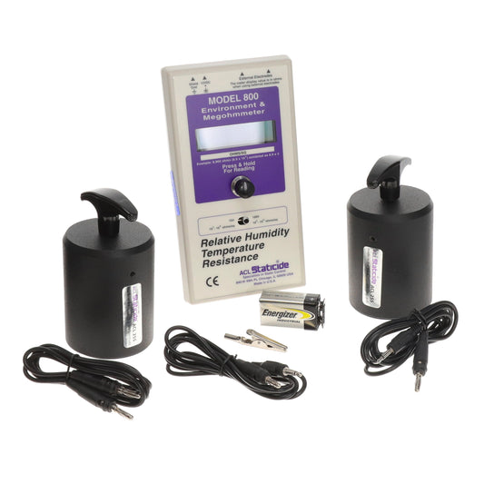 ACL Staticide Inc ACL 800C - Surface Resistivity Meter Measuring Surface Resistivity, Humidity, and Temperature