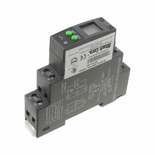 Altech Corporation AMT12-S1 AMT Riel DIN Relé mecánico 0.1 seg ~ 999 h 8A a 240VCA