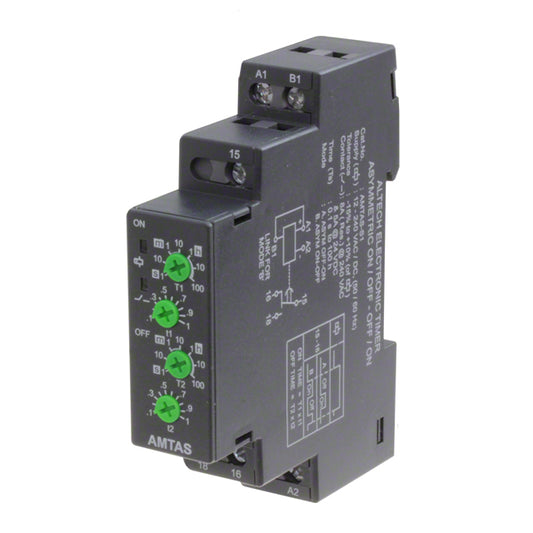 Altech Corporation AMTAS-S1 AMT Riel DIN Relé mecánico 0.1 seg ~ 100 h 8A a 240VCA