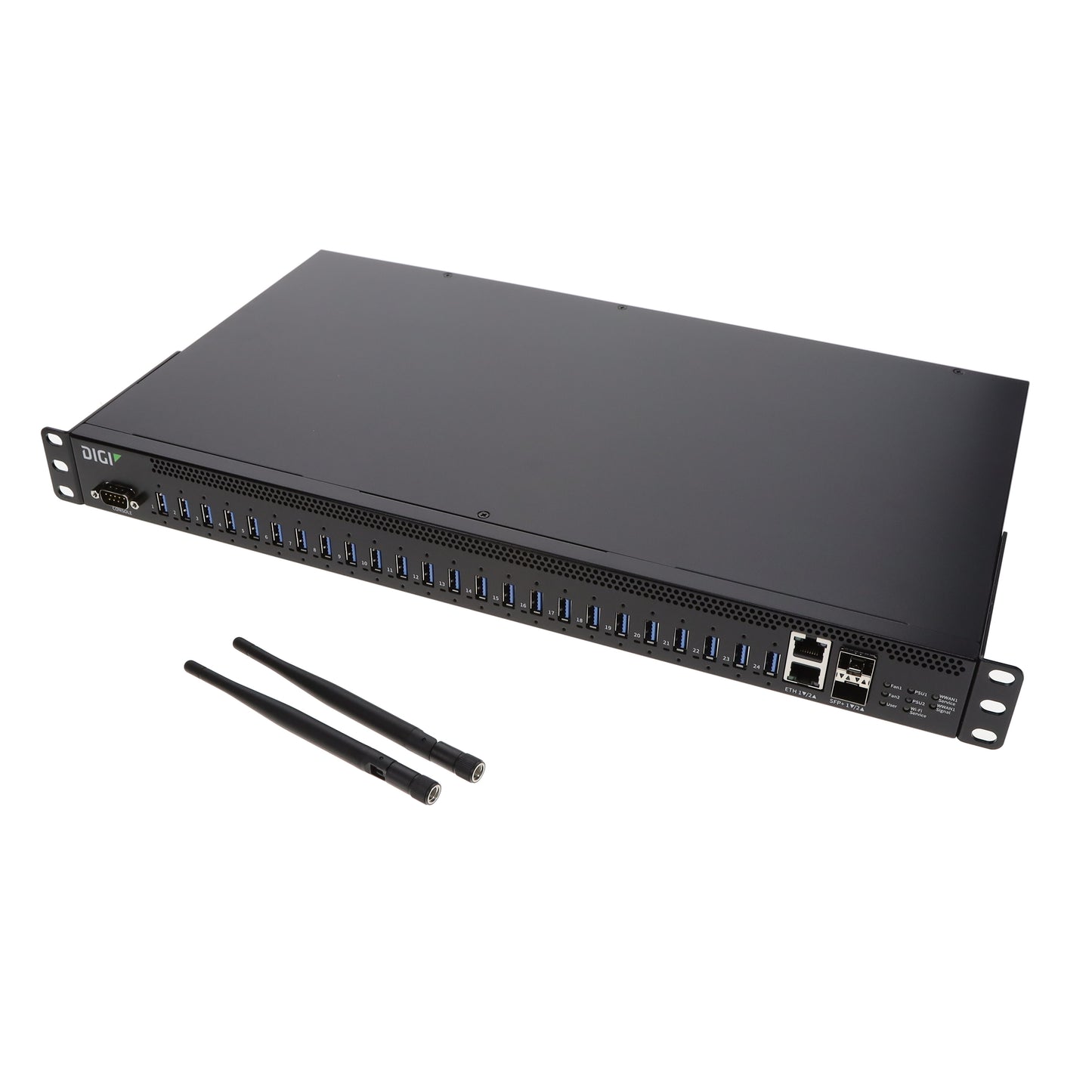 Digi AW24-W300 AnywhereUSB® Plus Ethernet to USB USB 3.1