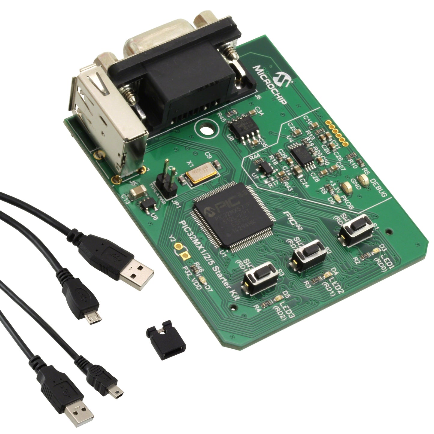 Microchip Technology DM320100 PIC® PIC32MX1/2/5 STARTER KIT