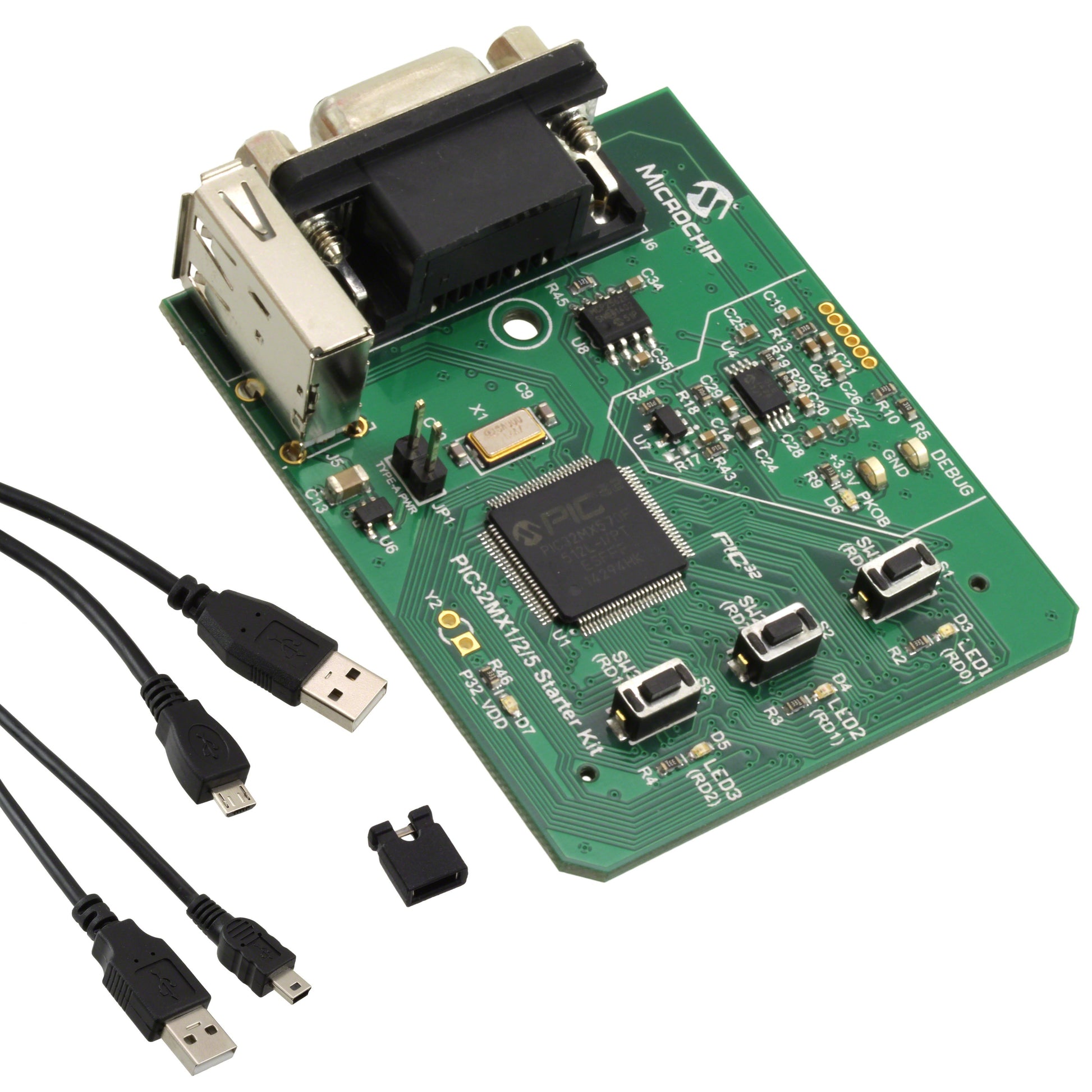 Microchip Technology DM320100 PIC® PIC32MX1/2/5 STARTER KIT
