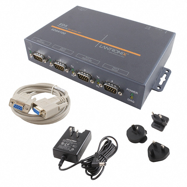 Lantronix, Inc. ED41000P2-01 ED4100 Server, Serial to Ethernet RS-232/422/485