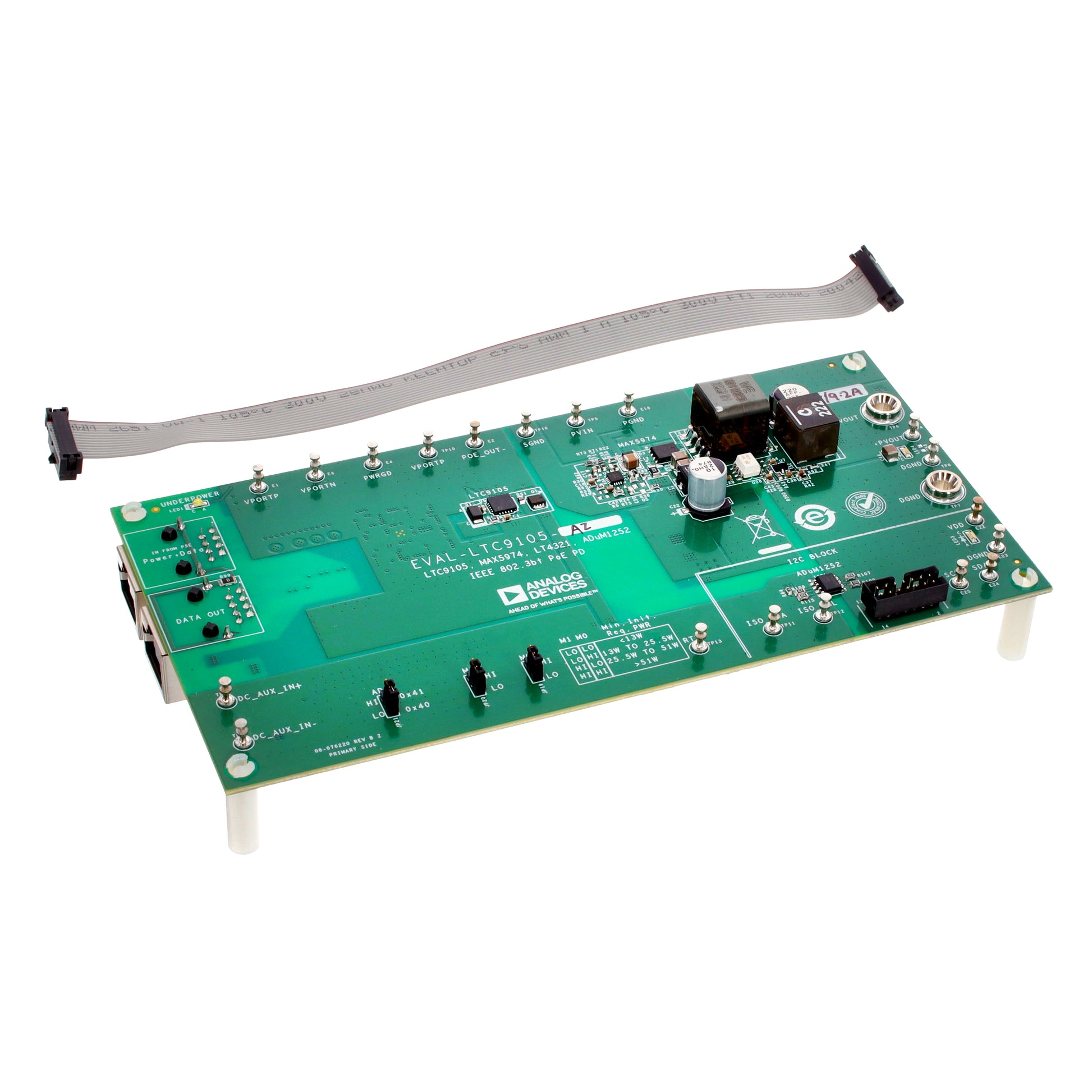Analog Devices Inc. EVAL-LTC9105-AZ - Power Management Power Over Ethernet (POE), PSE