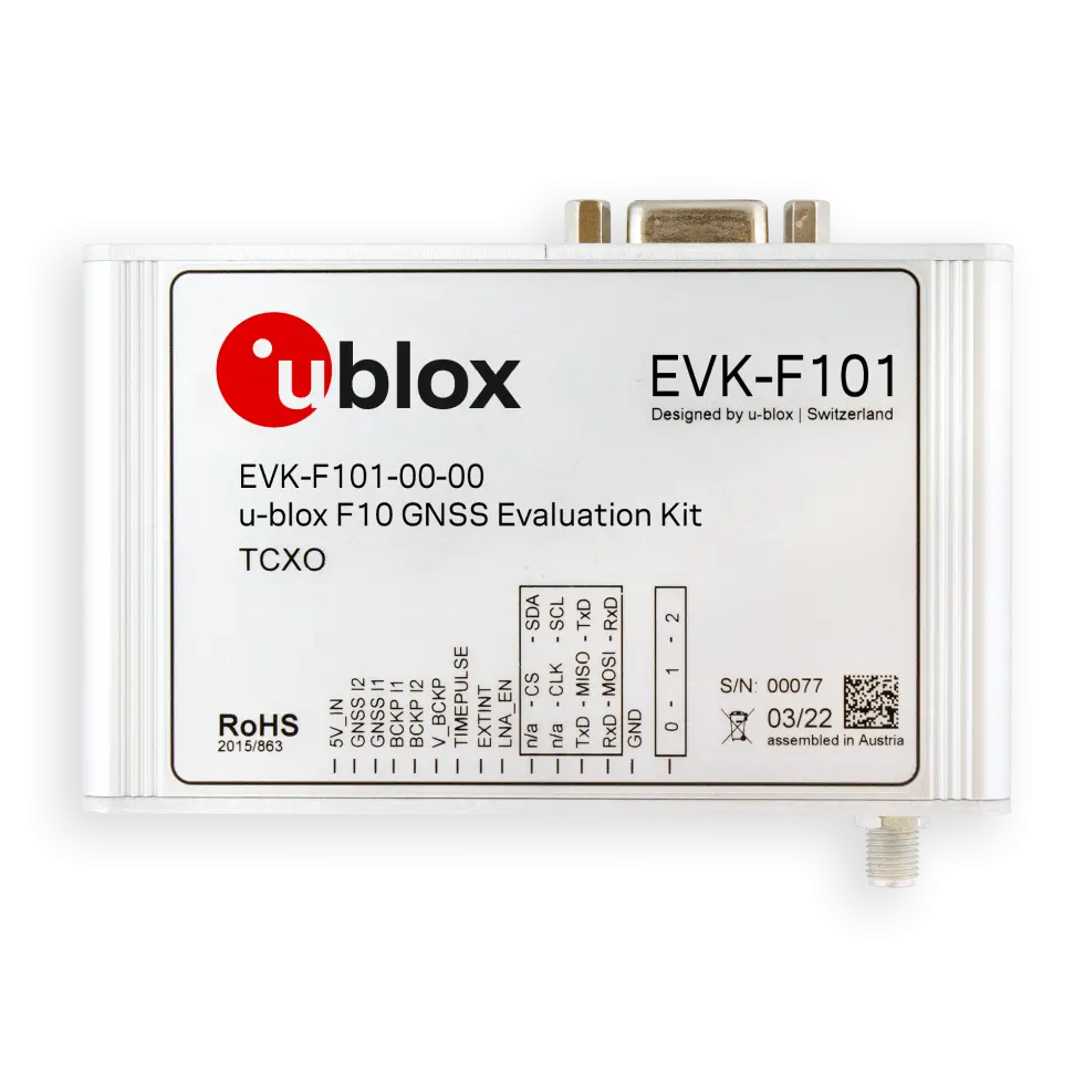 u-blox EVK-F101-00 - GNSS (Beidou, Galileo, GLONASS, GPS, QZSS)