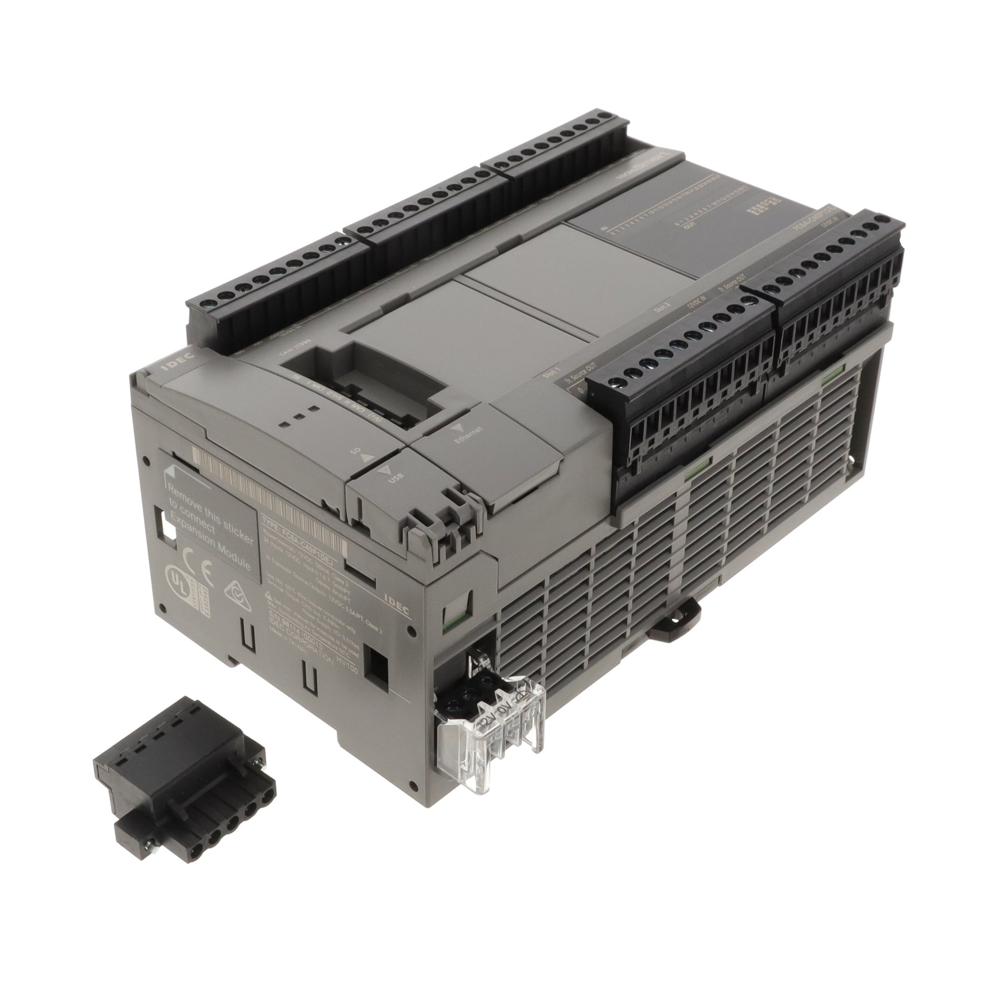 IDEC FC6A-C40P1DEJ FC6A 40IO J1939 CPU 12VDC SOURCE 24 - Digital