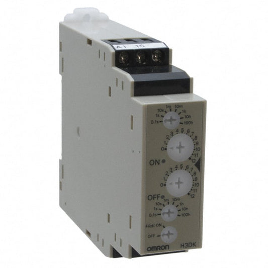 Omron Automation and Safety H3DK-FA DC12 H3DK-F Riel DIN Relé mecánico 0.1 seg ~ 1200 h 5A a 250VCA