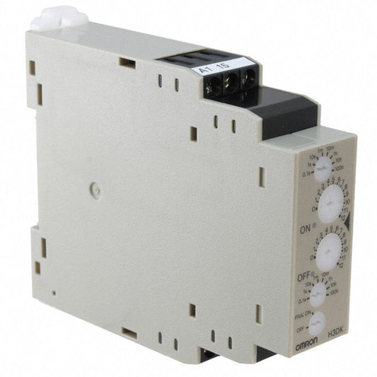 Omron Automation and Safety H3DK-F AC/DC24-240 H3DK-F Riel DIN Relé mecánico 0.1 seg ~ 1200 h 5A a 250VCA