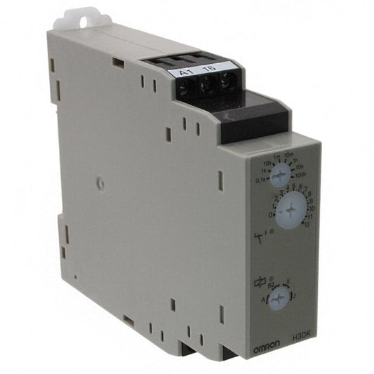 Omron Automation and Safety H3DK-S1A DC12 H3DK-S Riel DIN Relé mecánico 0.1 seg ~ 1200 h 5A a 250VCA
