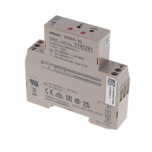 Omron Automation and Safety H3DS-XL H3DS Riel DIN Relé de estado sólido 0.1 seg ~ 120 h -
