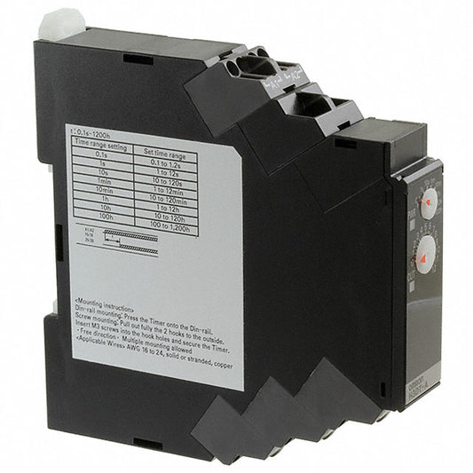 Omron Automation and Safety H3DT-A2 AC/DC24-240 H3DT Riel DIN Relé mecánico 0.1 seg ~ 1200 h -