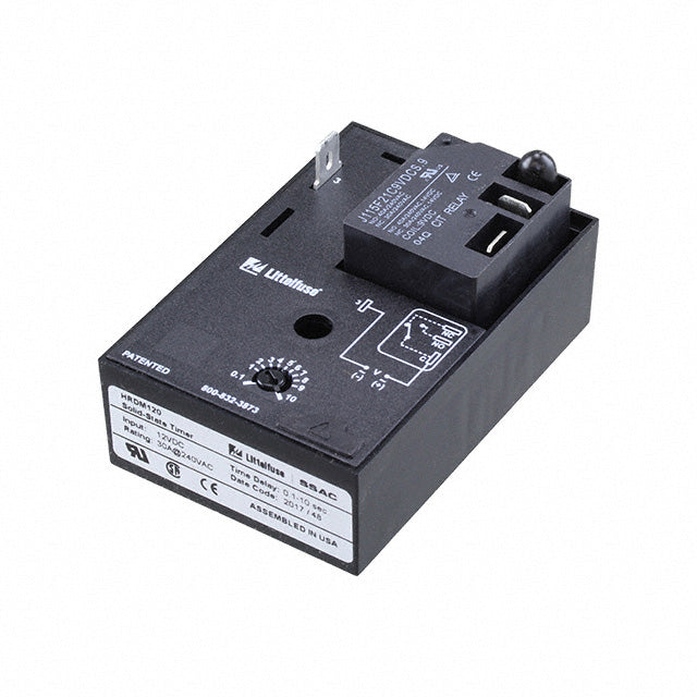 Littelfuse Inc. HRDM120 HRDM Montaje de chasis Relé mecánico 0.1 ~ 10 seg 30A a 125/240VCA