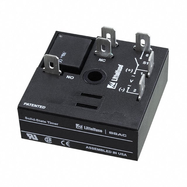Littelfuse Inc. KRDB112.5S KRDB Montaje de chasis Relé mecánico Fijo, 2.5 seg 10A a 125VCA