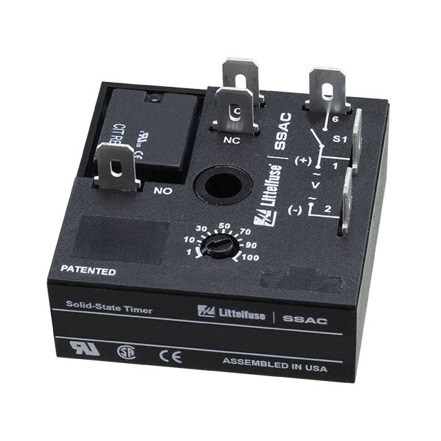 Littelfuse Inc. KRDB124 KRDB Montaje de chasis Relé mecánico 1 min ~ 100 min 10A a 125VCA