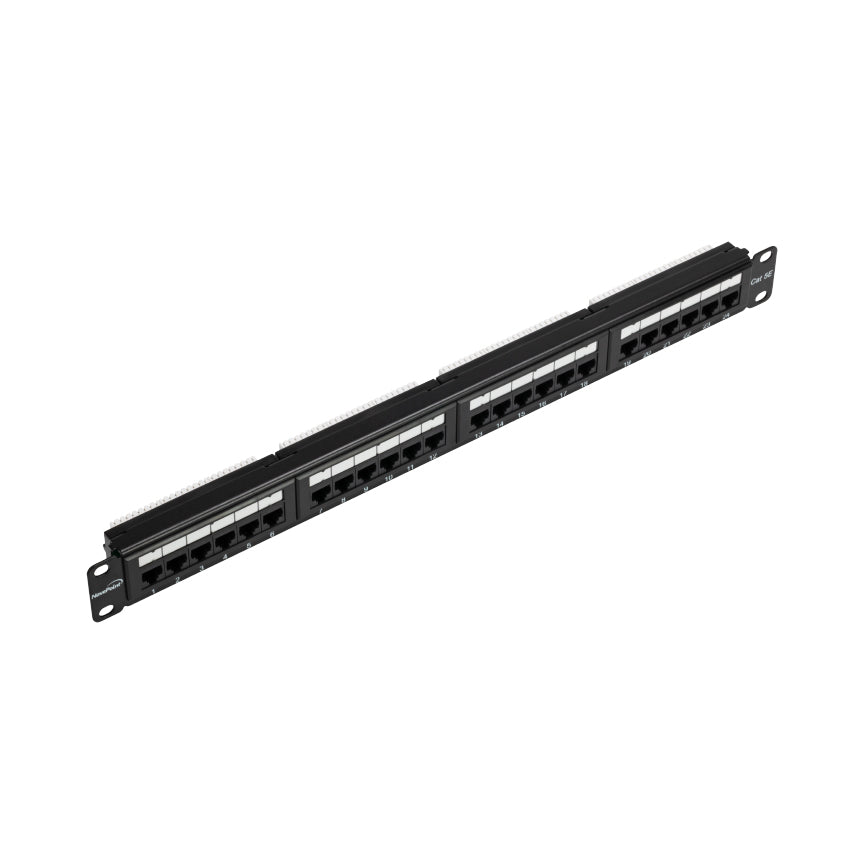 NavePoint 400490 - Patch Panel, Cat5e Punchdown Terminals