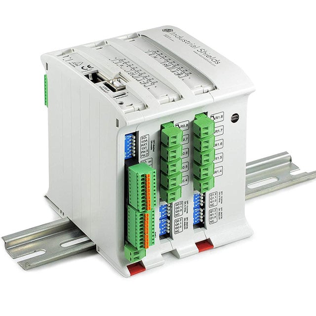 Industrial Shields 7001000300 - MDUINO PLC ENET/WIFI/BTLE 38 I/O 12 - Digital (4), Analog/Digital (8)